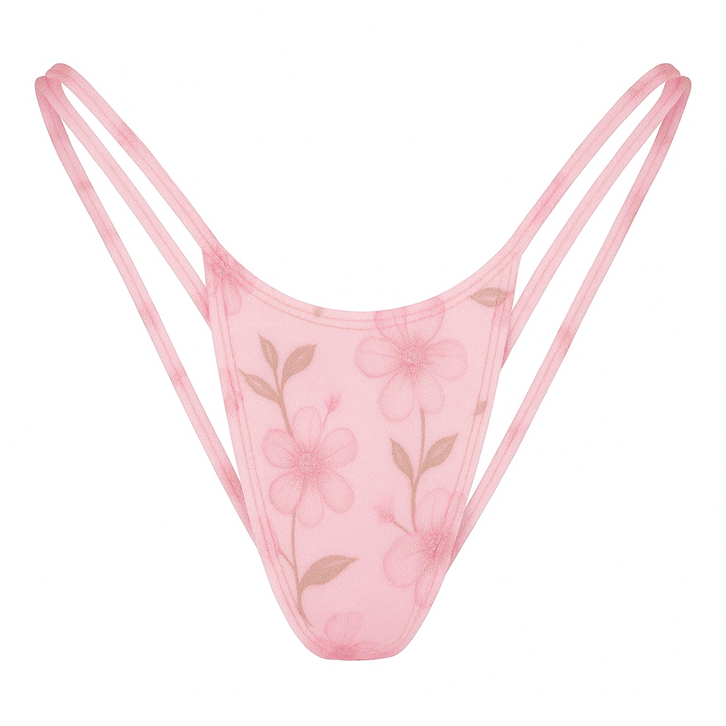 Floral bikini bottoms by ZanaSwim, designed
